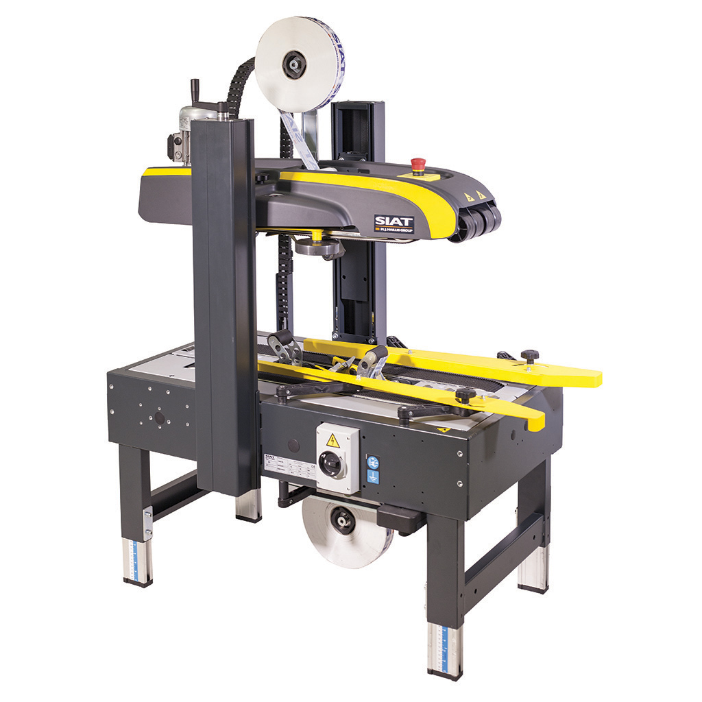 SK20 semi-automatic case sealer with manual adjustment